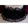 Gothic victorian black velvet lace satin rose choker_necklaces_2